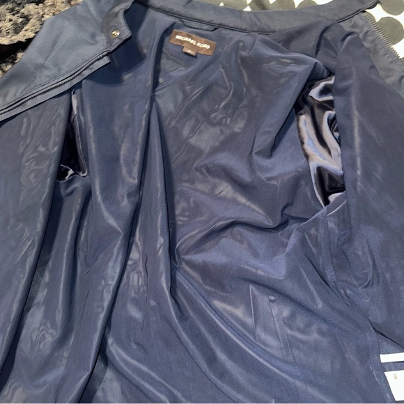Men’s Michael Kors Navy Racer Jacket - Picture 6 of 10
